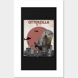 Otterzilla - Giant Otter Monster Posters and Art